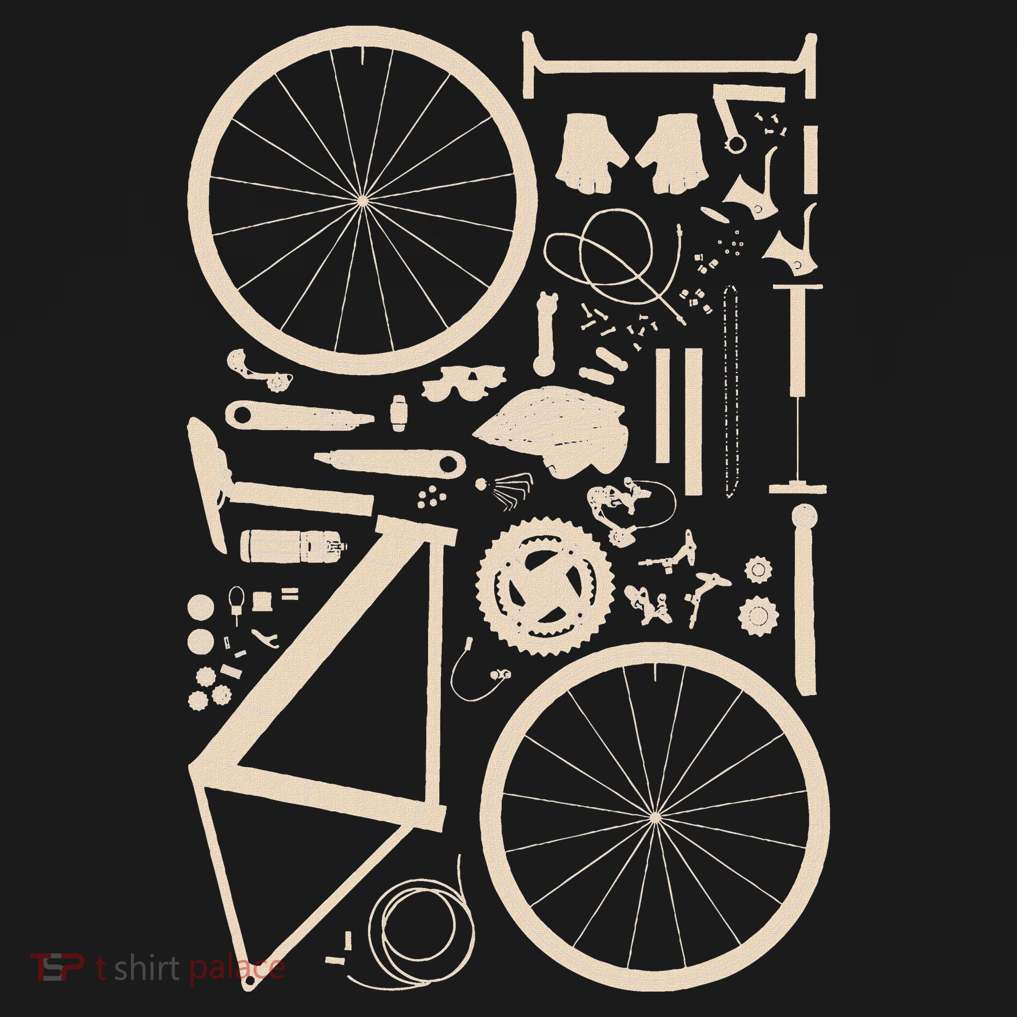 Bicycle Anatomy Cycling Cyclist Biker Ornament