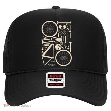 Bicycle Anatomy Cycling Cyclist Biker Hat