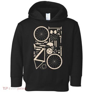 Bicycle Anatomy Cycling Cyclist Biker Toddler Hoodie