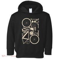 Bicycle Anatomy Cycling Cyclist Biker Toddler Hoodie thumb 0