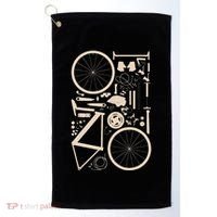 Bicycle Anatomy Cycling Cyclist Biker Golf Towel thumb 0
