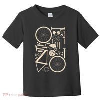 Bicycle Anatomy Cycling Cyclist Biker Toddler T-Shirt thumb 0