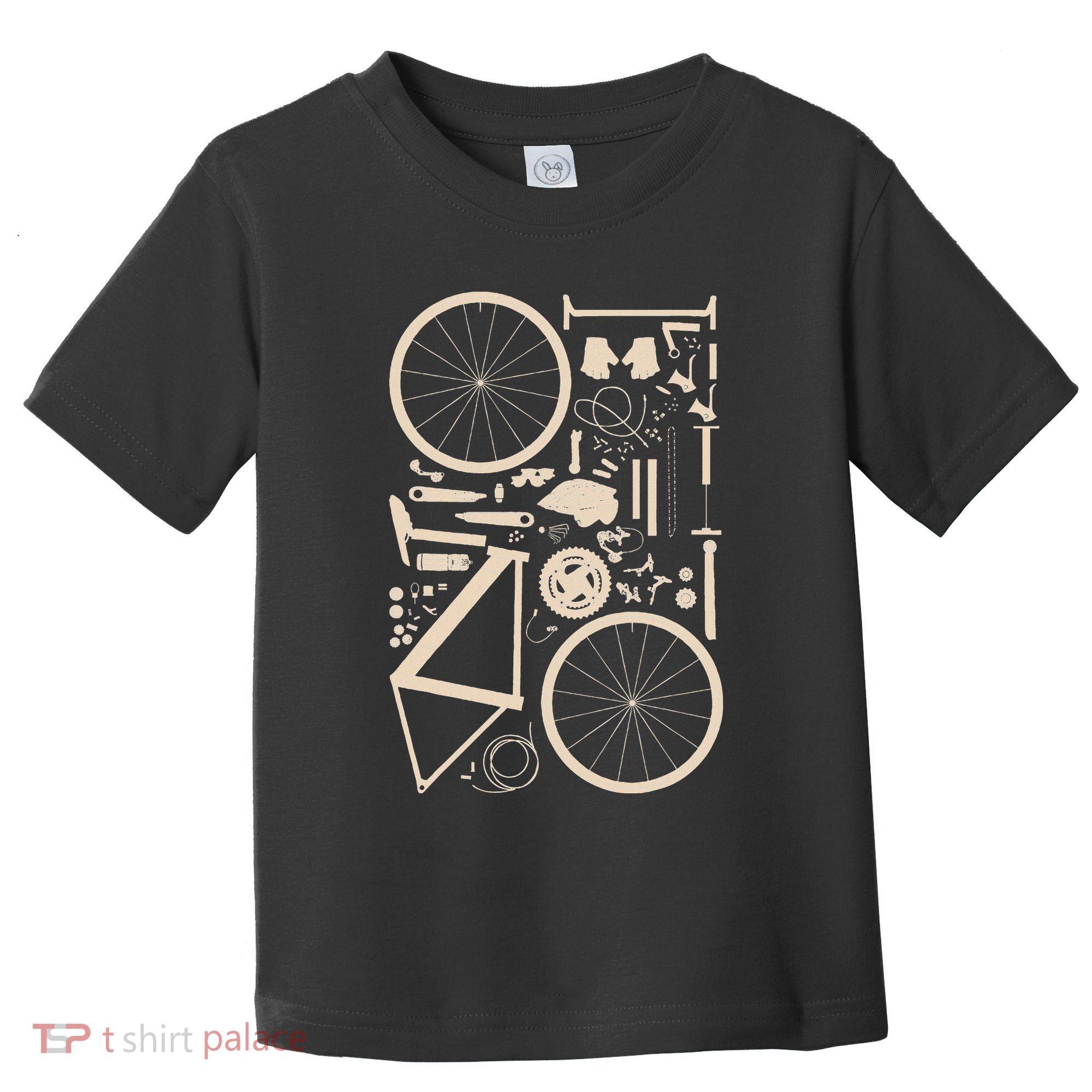 Bicycle Anatomy Cycling Cyclist Biker Toddler T-Shirt