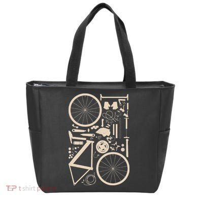 Bicycle Anatomy Cycling Cyclist Biker Tote Bag