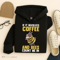 Bees And Coffee Cool Gift Hoodie thumb 4