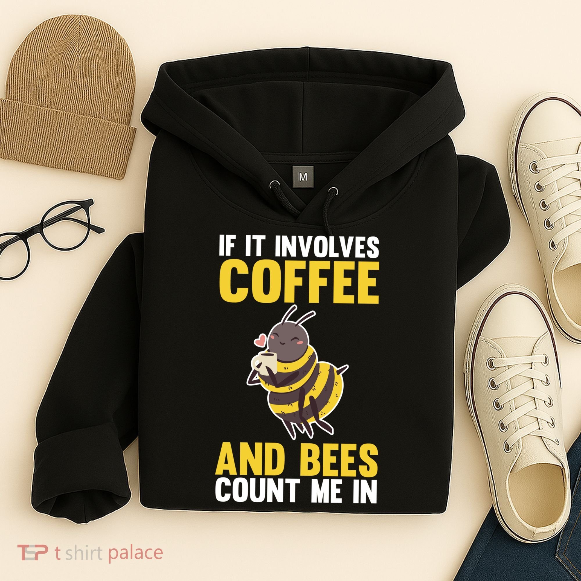 Bees And Coffee Cool Gift Hoodie