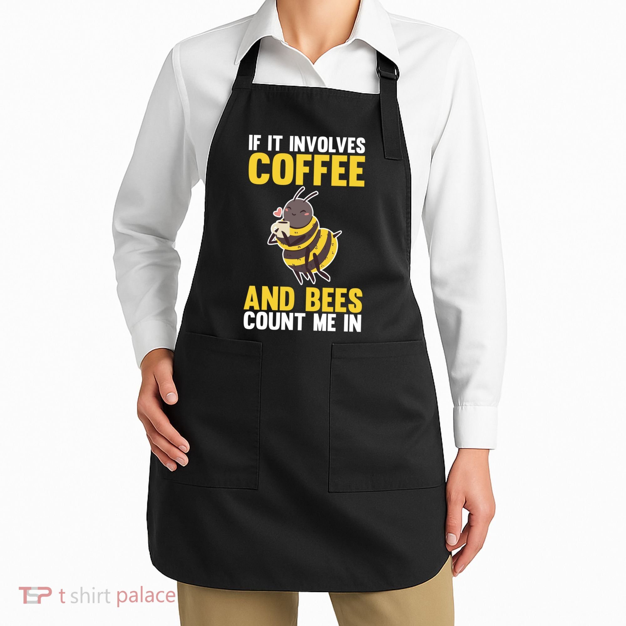 Bees And Coffee Cool Gift Apron