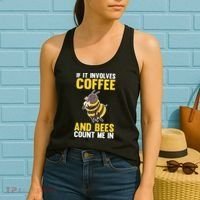 Bees And Coffee Cool Gift Women's Tank Top thumb 2