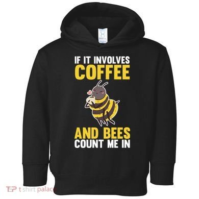 Bees And Coffee Cool Gift Toddler Hoodie