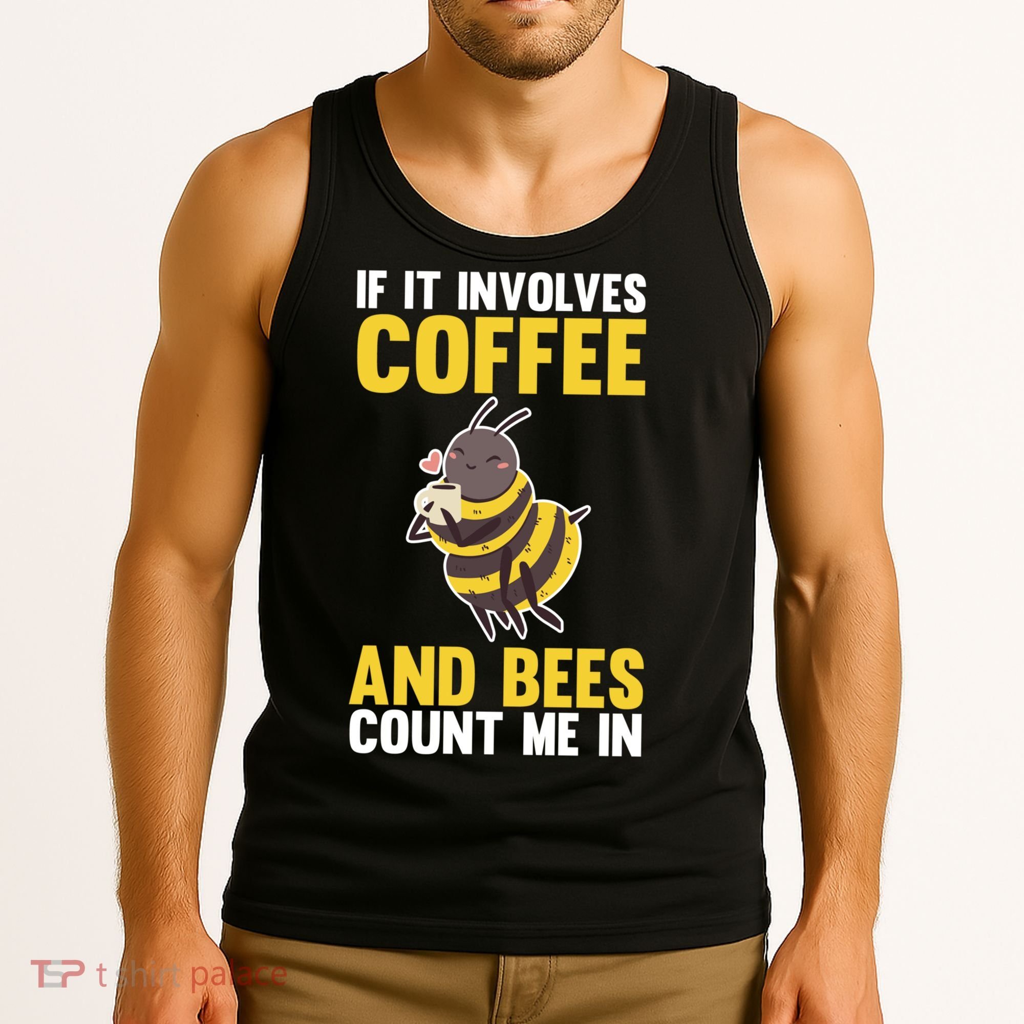 Bees And Coffee Cool Gift Tank Top