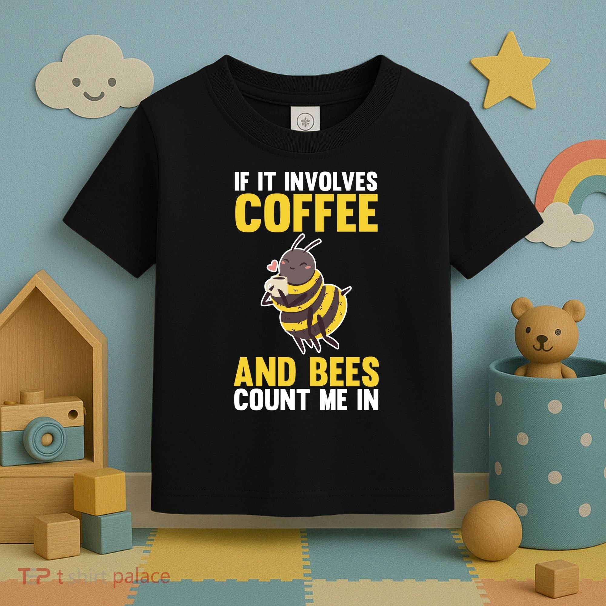 Bees And Coffee Cool Gift Toddler T-Shirt