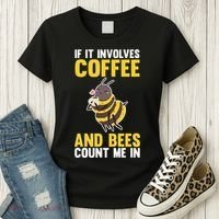 Bees And Coffee Cool Gift Women's T-Shirt thumb 3