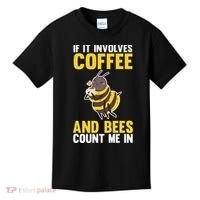 Bees And Coffee Cool Gift Kids T-Shirt thumb 0