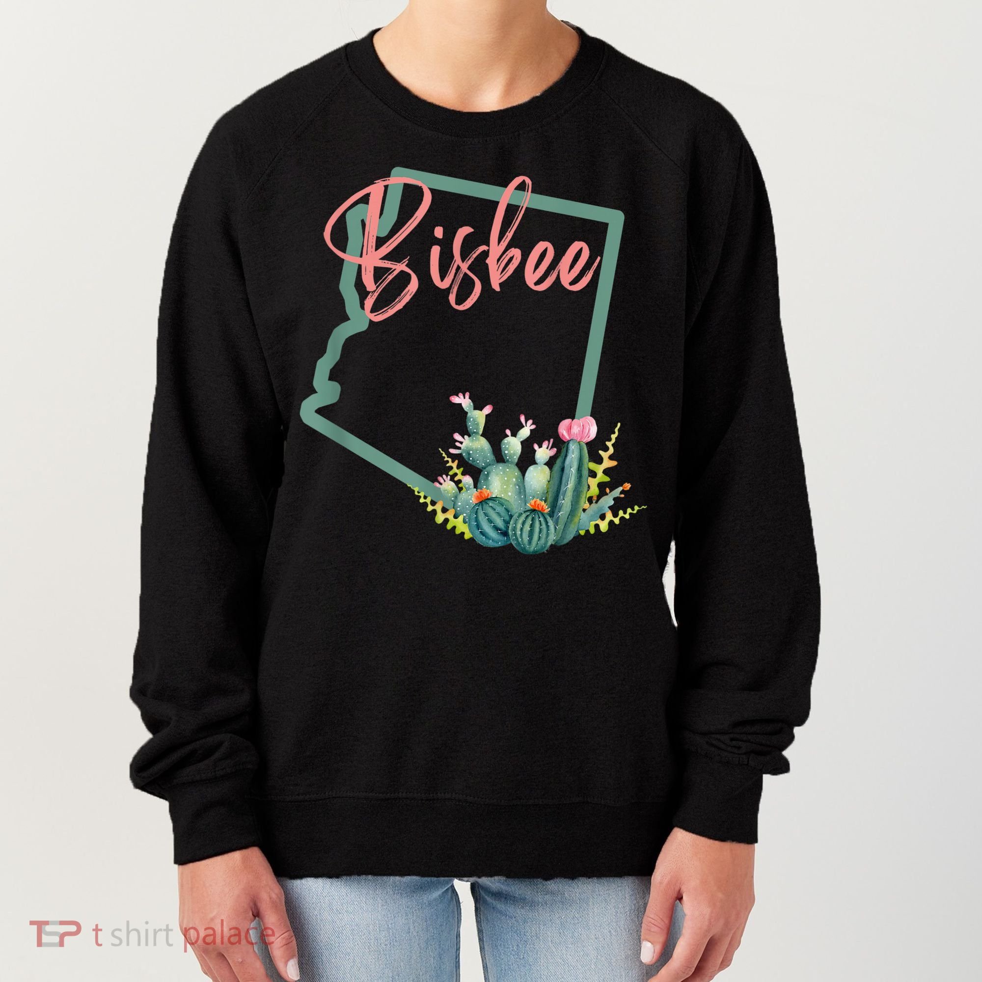 Bisbee Arizona Cacti State Souvenir Women's Sweatshirt