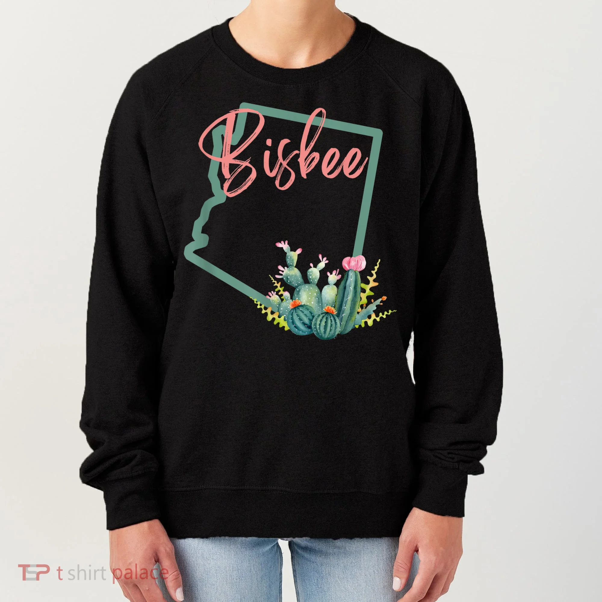 Bisbee Arizona Cacti State Souvenir Women's Sweatshirt