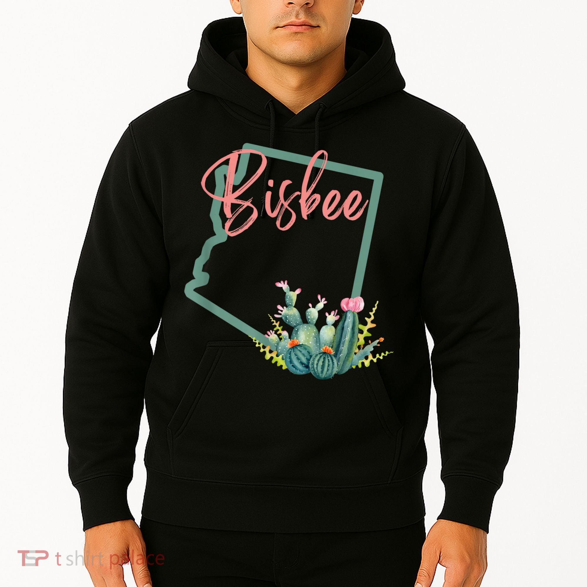 Bisbee Arizona Cacti State Souvenir Hoodie