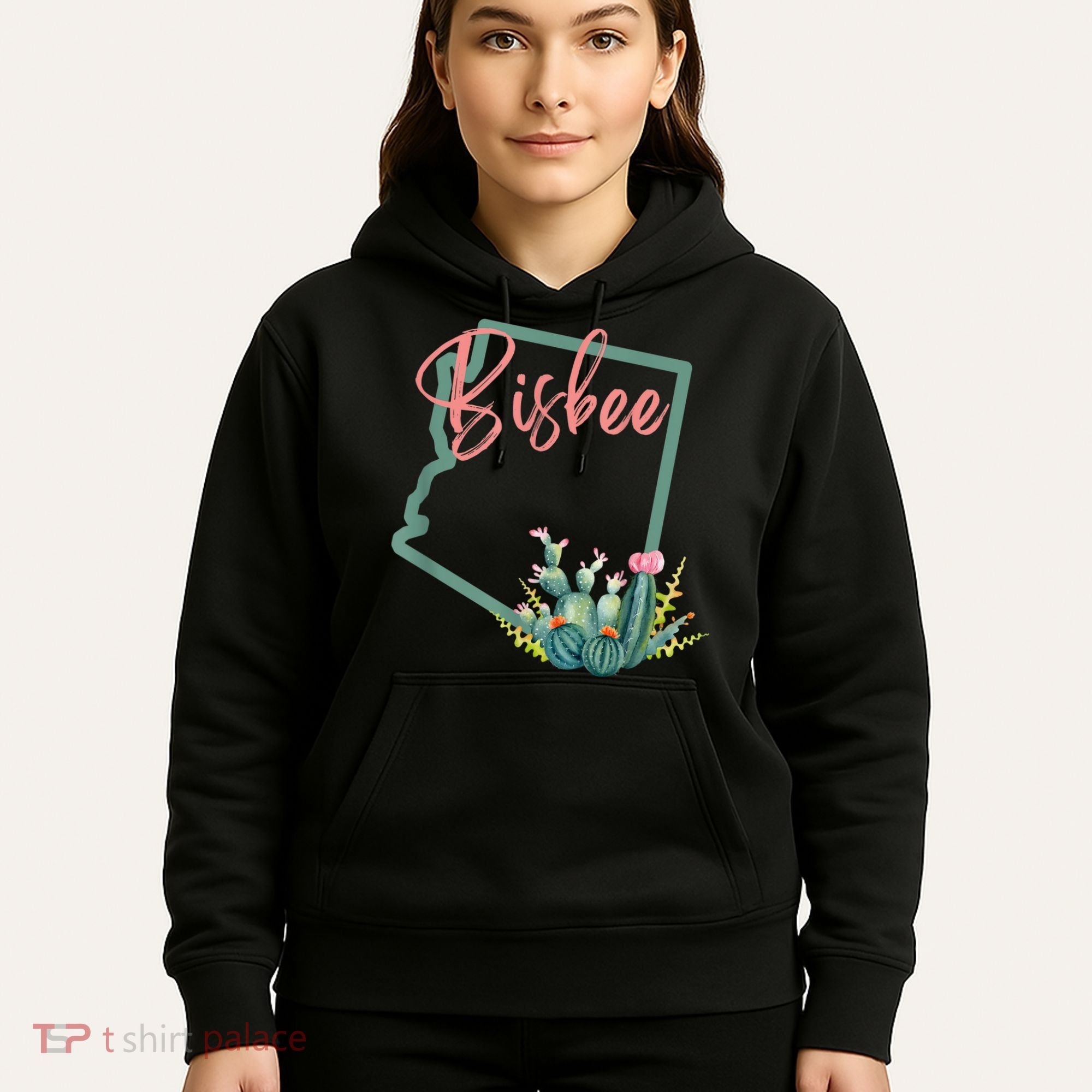 Bisbee Arizona Cacti State Souvenir Hoodie