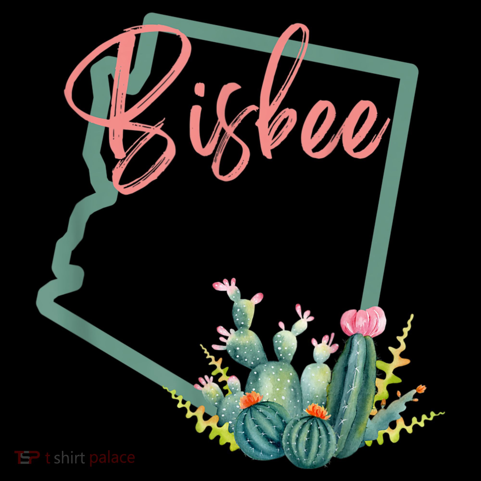 Bisbee Arizona Cacti State Souvenir Sweatshirt