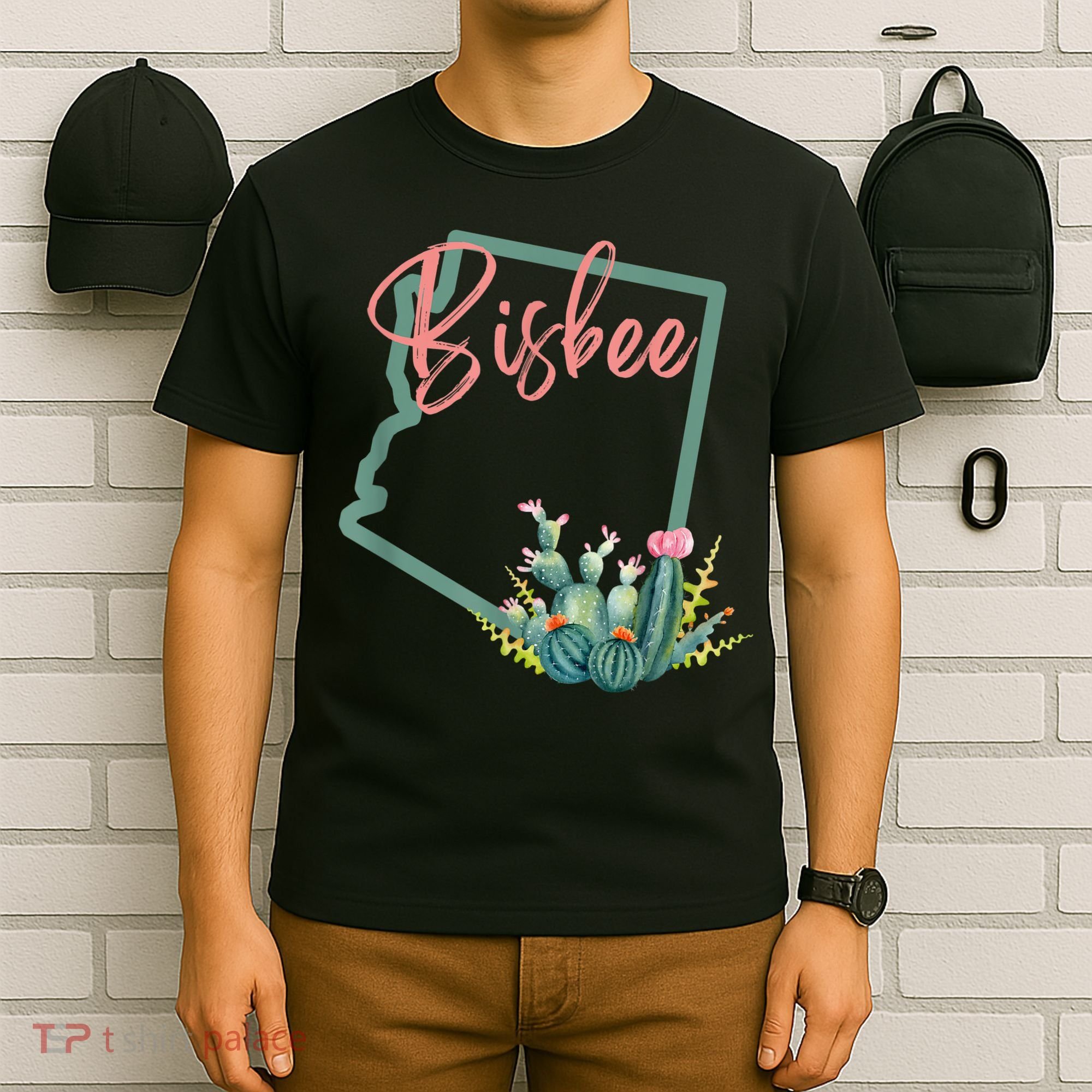 Bisbee Arizona Cacti State Souvenir T-Shirt