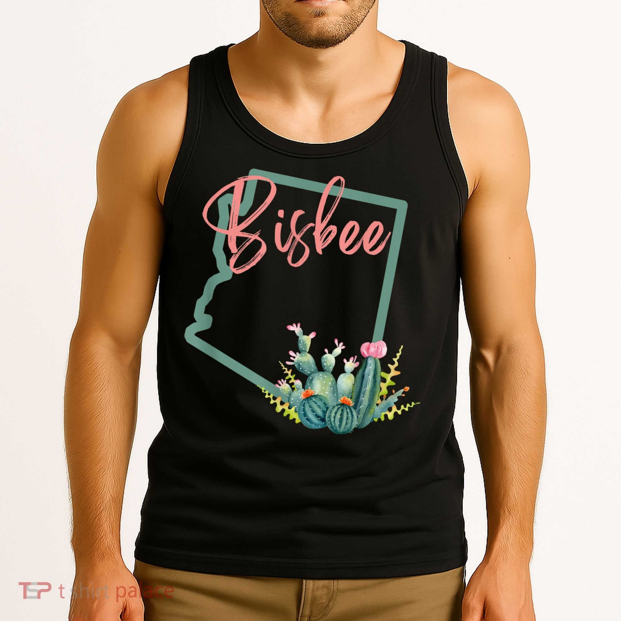 Bisbee Arizona Cacti State Souvenir Tank Top