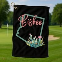 Bisbee Arizona Cacti State Souvenir Golf Towel thumb 1