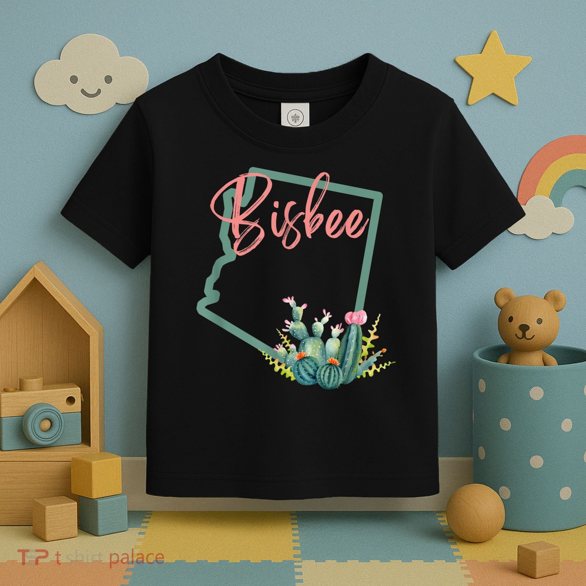 Bisbee Arizona Cacti State Souvenir Toddler T-Shirt