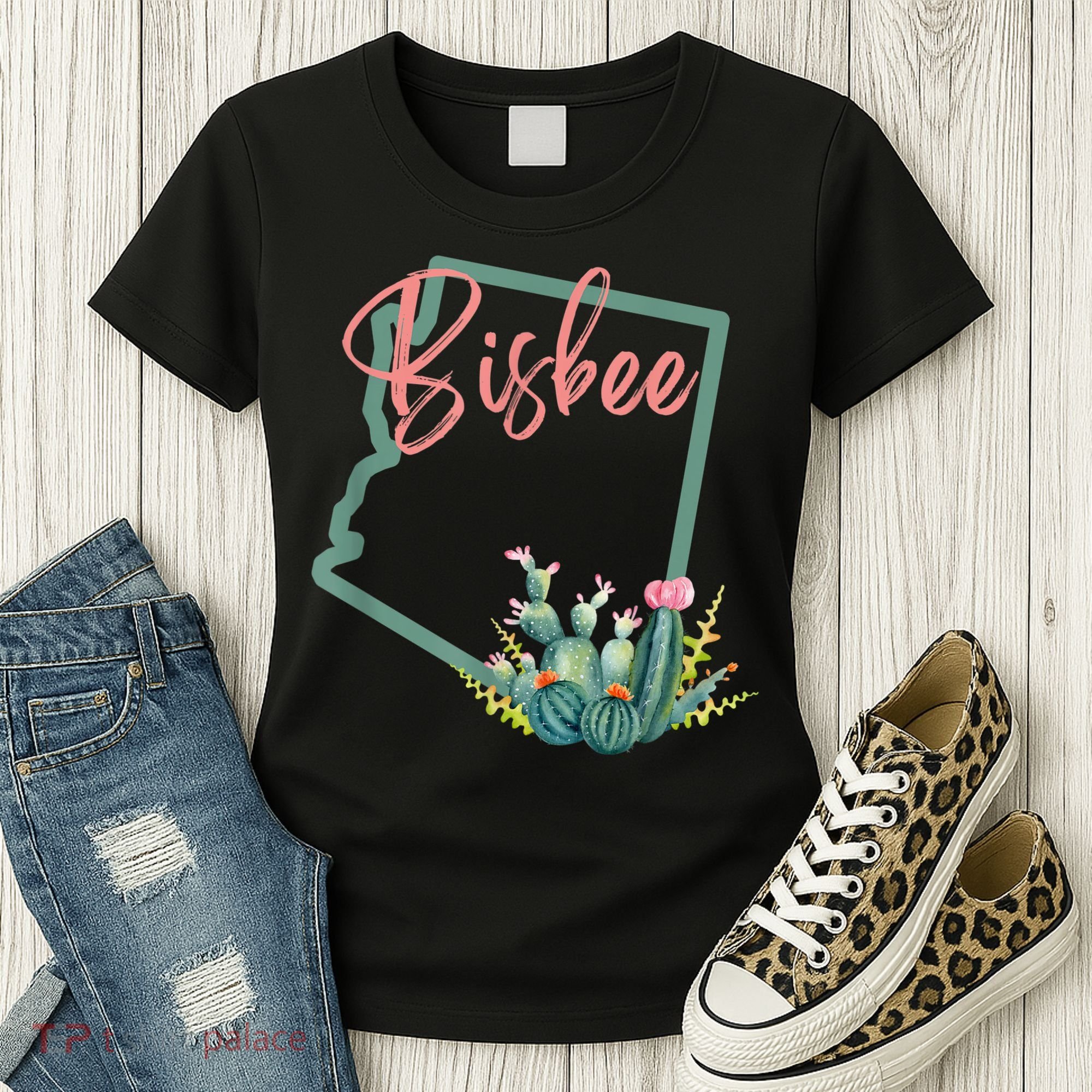 Bisbee Arizona Cacti State Souvenir Women's T-Shirt