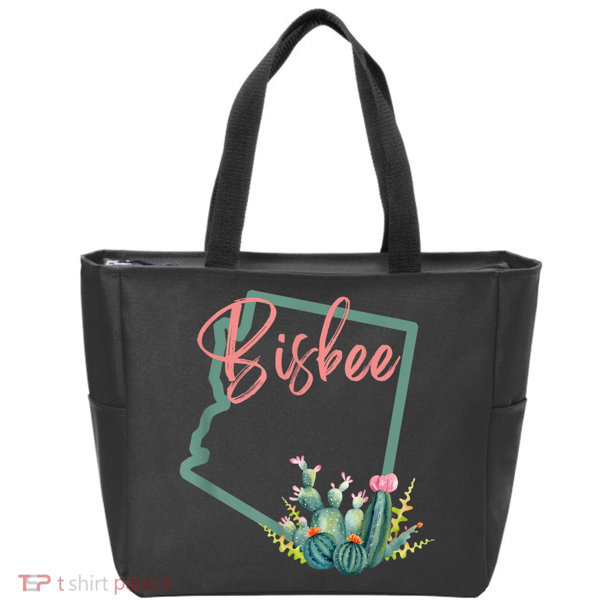 Bisbee Arizona Cacti State Souvenir Tote Bag