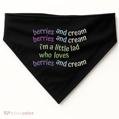 Berries And Cream USA-Made Doggie Bandana