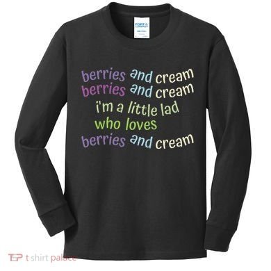 Berries And Cream Kids Long Sleeve Shirt