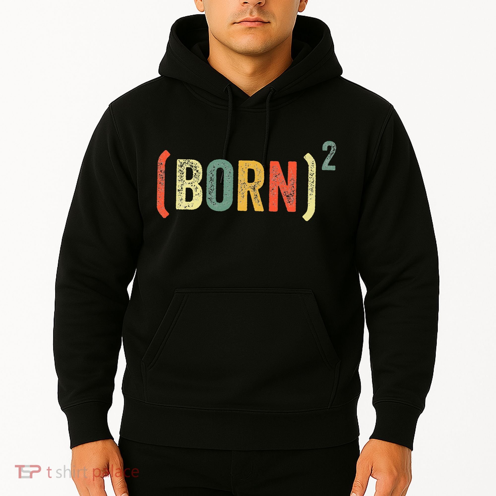 Born Again Christian Easter God Baptism Born Squared (Born)2 Hoodie