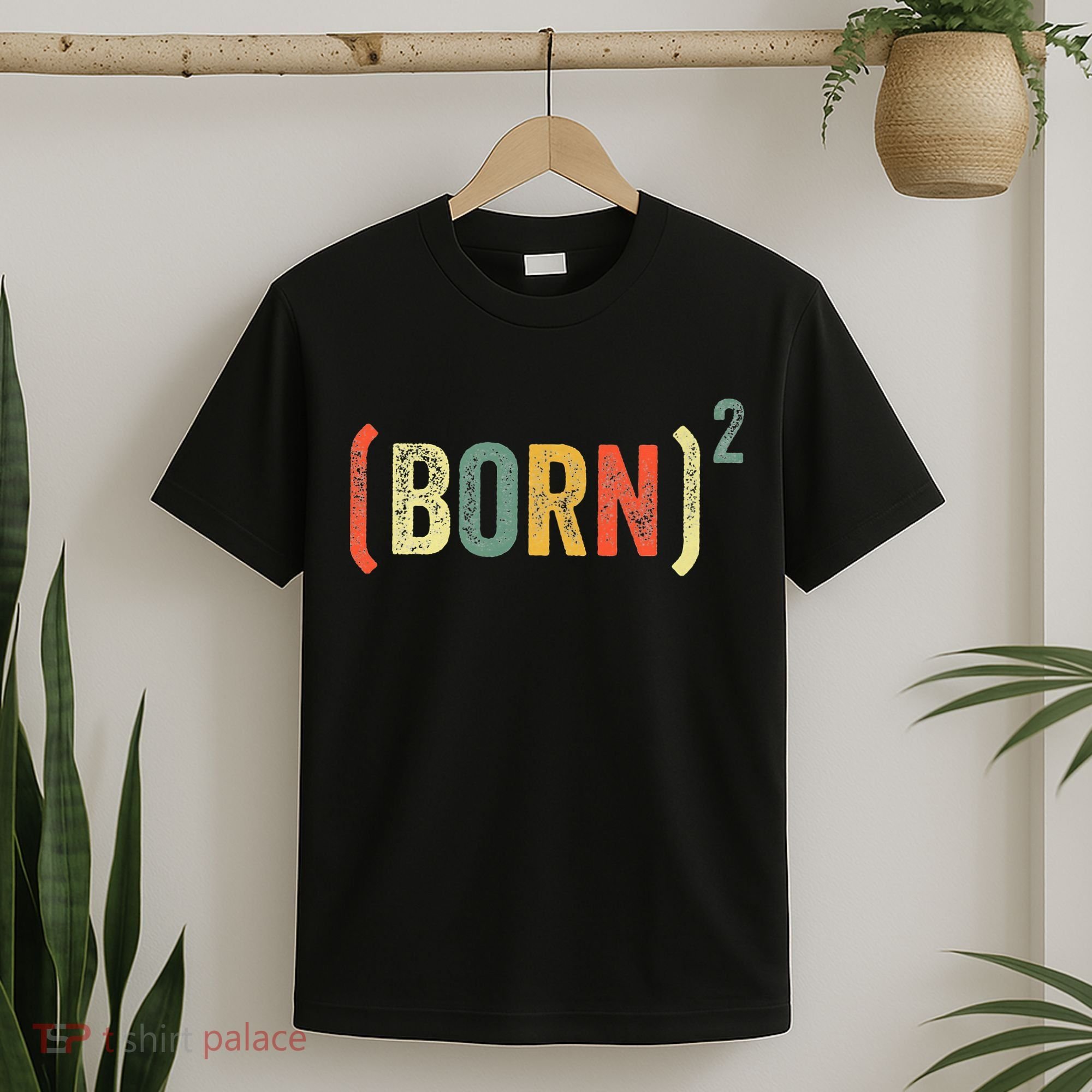 Born Again Christian Easter God Baptism Born Squared (Born)2 T-Shirt