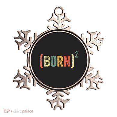 Born Again Christian Easter God Baptism Born Squared (Born)2 Ornament