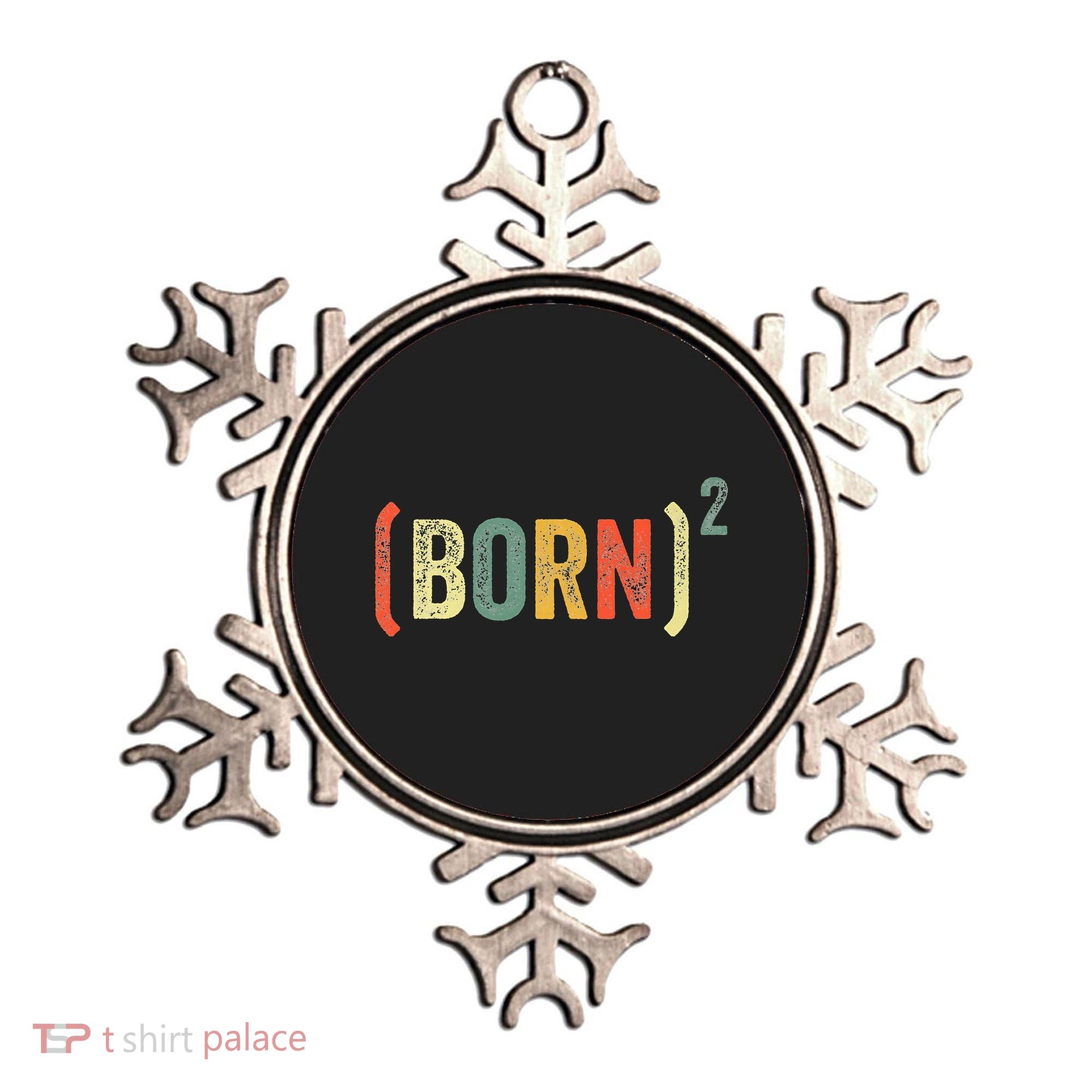 Born Again Christian Easter God Baptism Born Squared (Born)2 Ornament