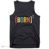 Born Again Christian Easter God Baptism Born Squared (Born)2 Tank Top thumb 0