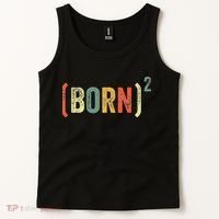 Born Again Christian Easter God Baptism Born Squared (Born)2 Tank Top thumb 2