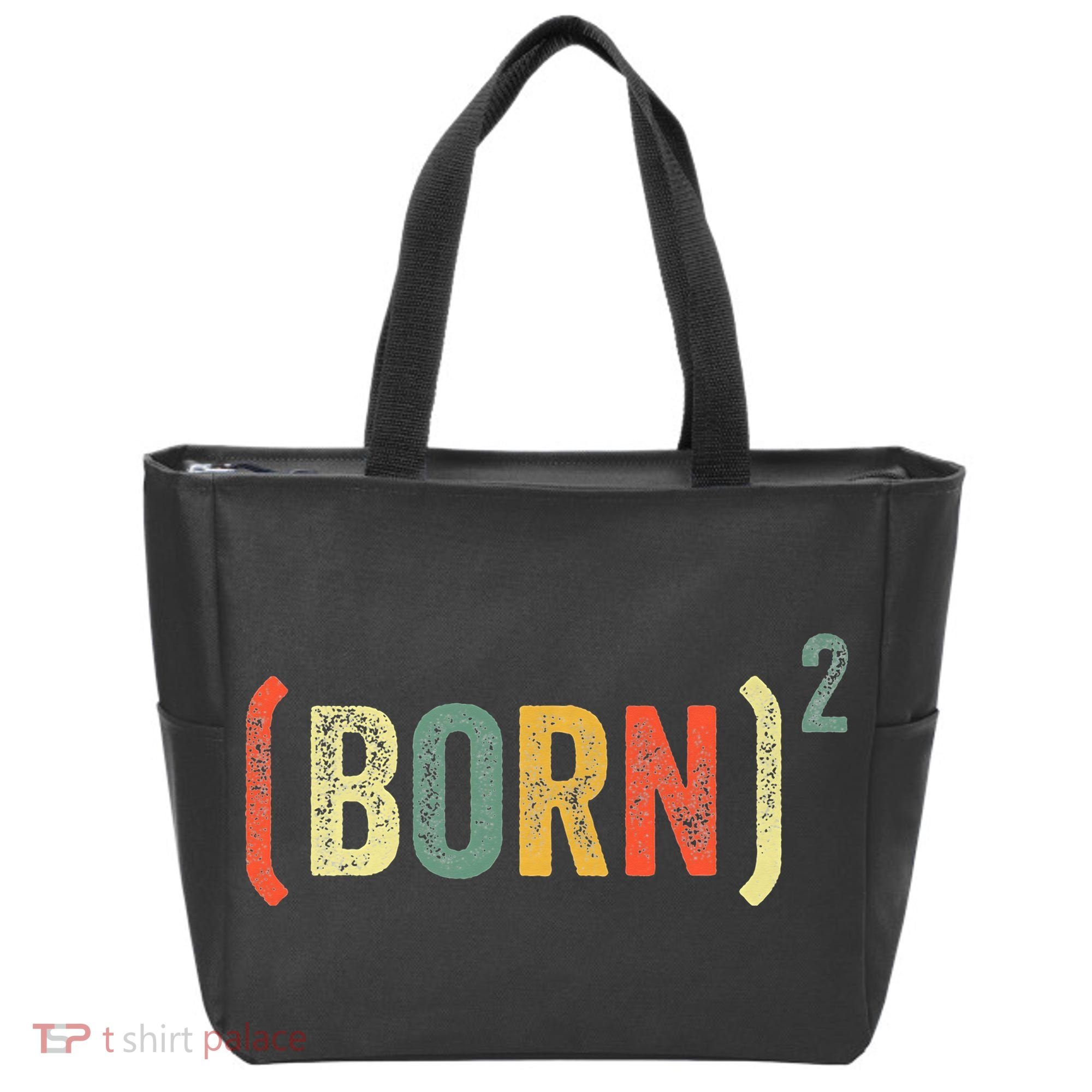 Born Again Christian Easter God Baptism Born Squared (Born)2 Tote Bag