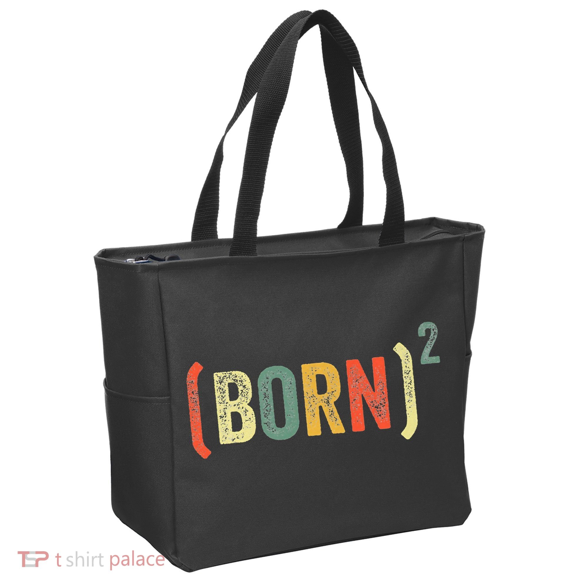 Born Again Christian Easter God Baptism Born Squared (Born)2 Tote Bag