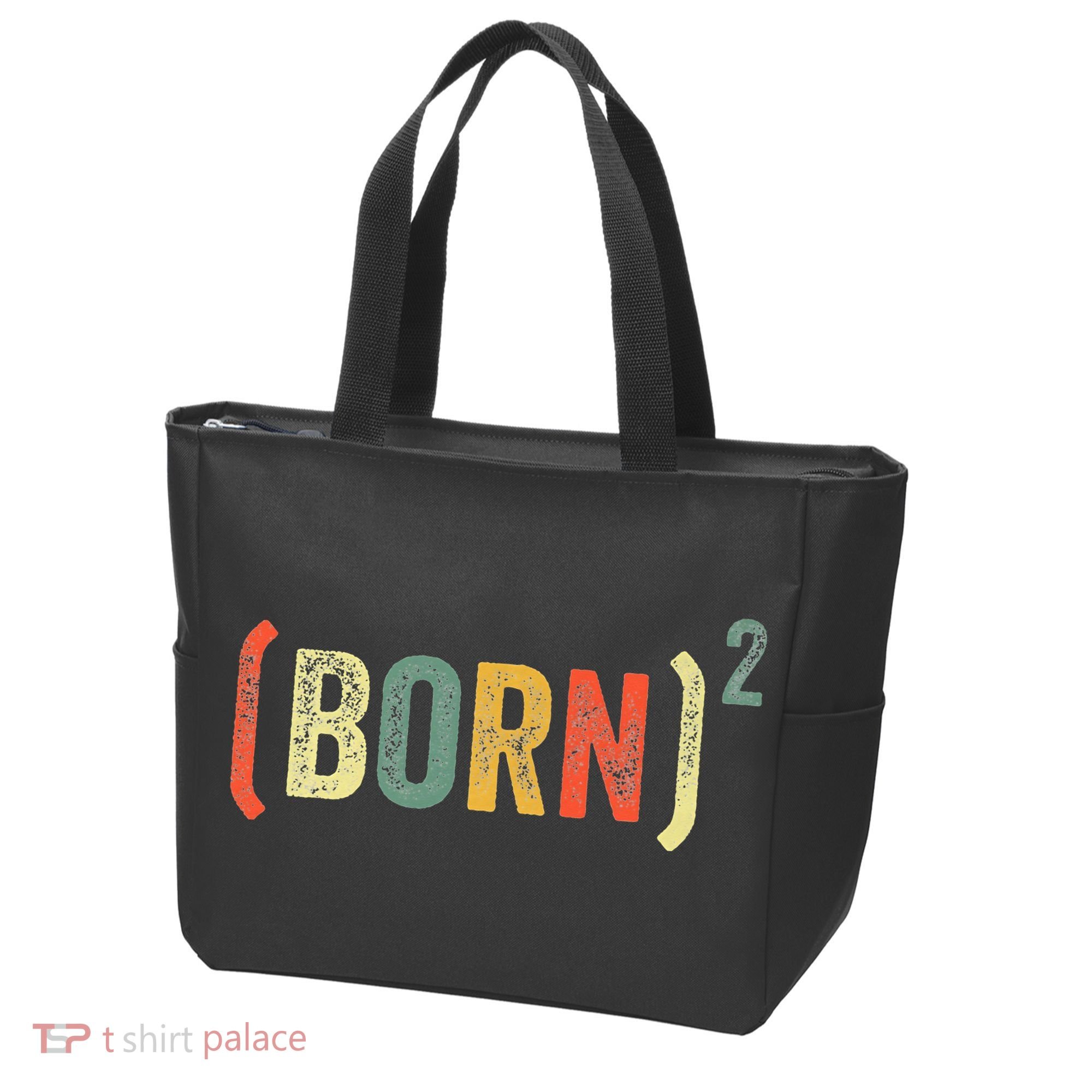 Born Again Christian Easter God Baptism Born Squared (Born)2 Tote Bag