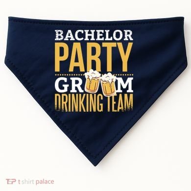 Bachelor Drinking Party USA-Made Doggie Bandana