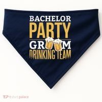 Bachelor Drinking Party USA-Made Doggie Bandana thumb 0