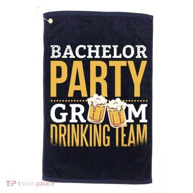 Bachelor Drinking Party Golf Towel