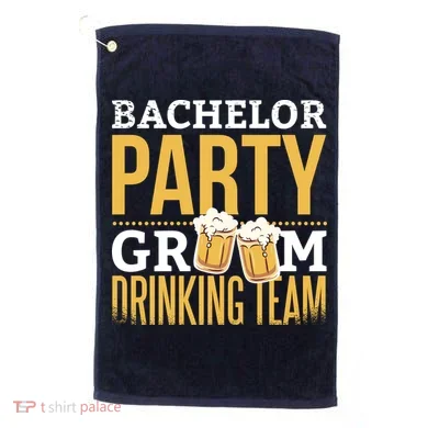 Bachelor Drinking Party Golf Towel