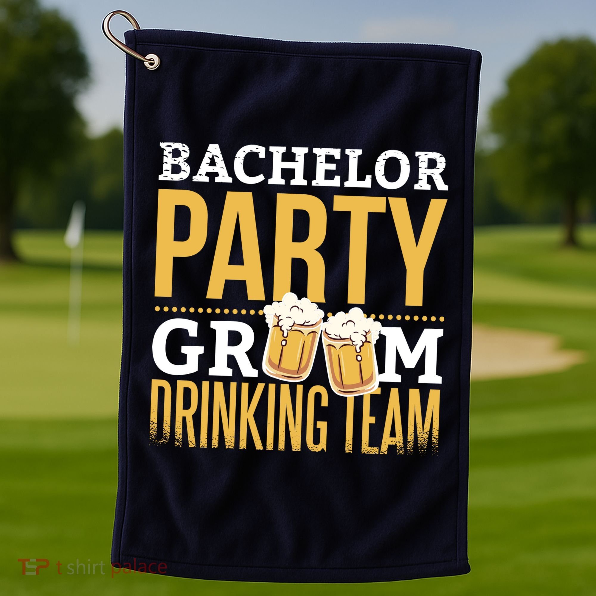 Bachelor Drinking Party Golf Towel