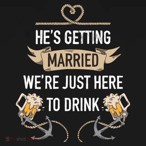Bachelor Groom Drinking Doggie Tank