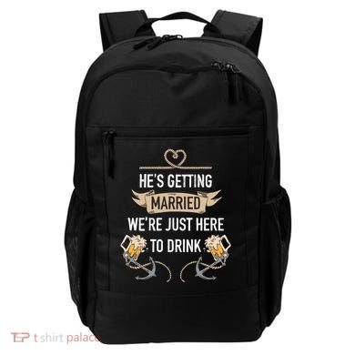 Bachelor Groom Drinking Backpack