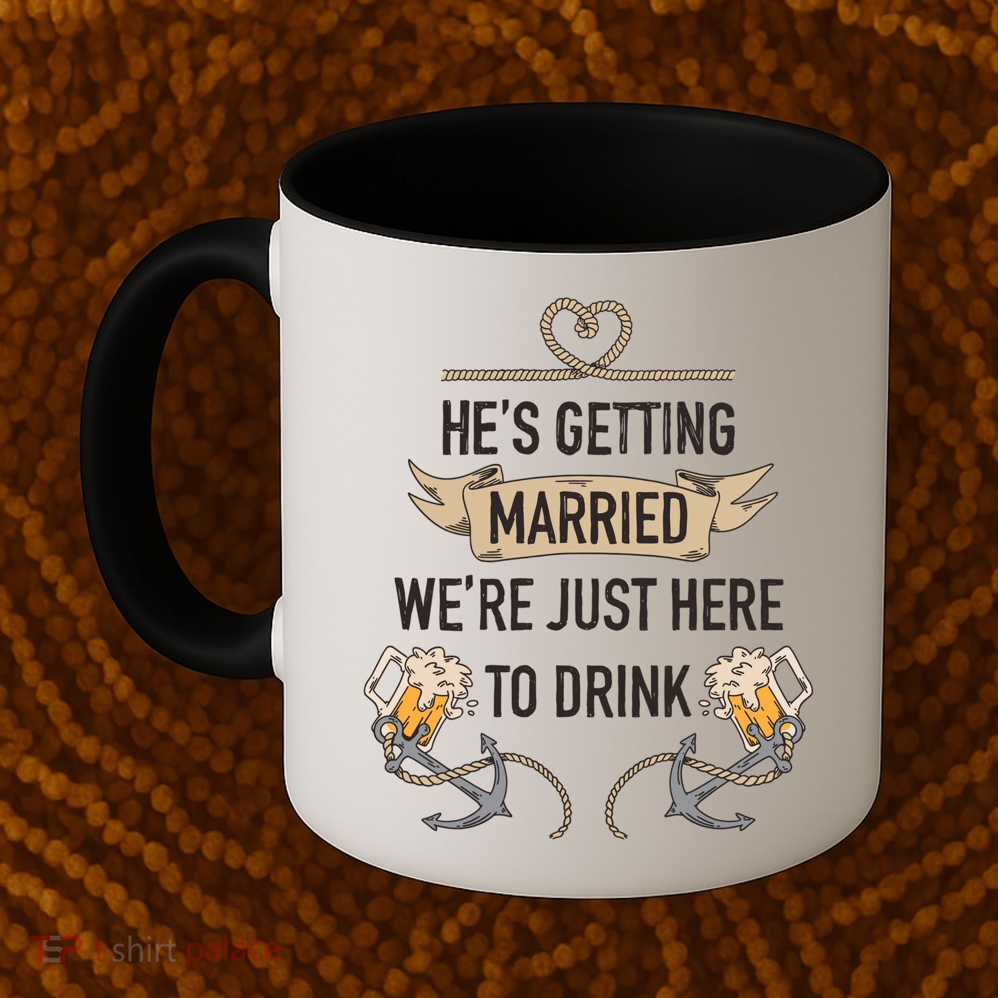 Bachelor Groom Drinking Coffee Mug
