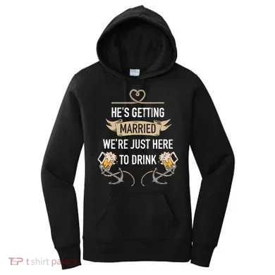 Bachelor Groom Drinking Women's Hoodie