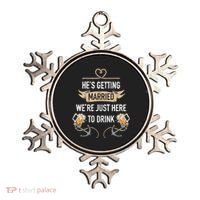 Bachelor Groom Drinking Ornament thumb 0