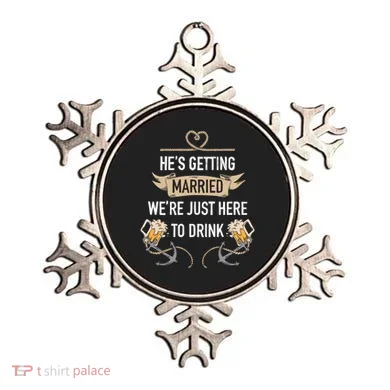 Bachelor Groom Drinking Ornament